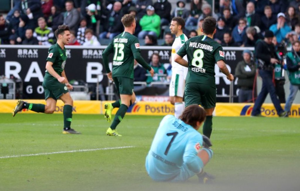 Borussia Mönchengladbach hat sein Heimspiel gegen den VfL Wolfsburg mit 0:3 verloren.