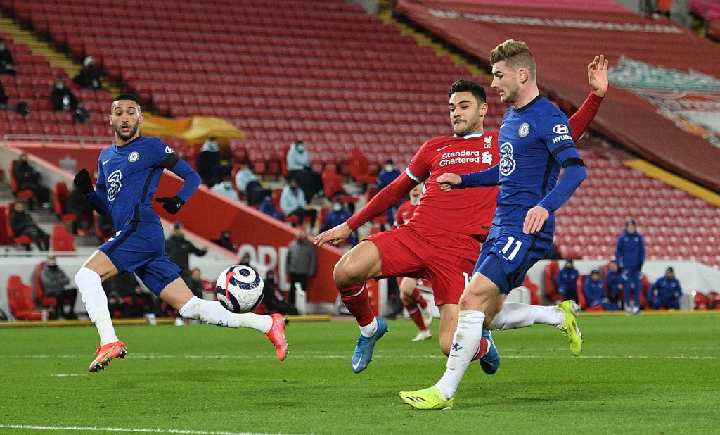 Gute Leistung von Timo Werner: Der Ex-Leipziger erzielte in dieser Szene einen Treffer, der umstrittenerweise aberkannt wurde.