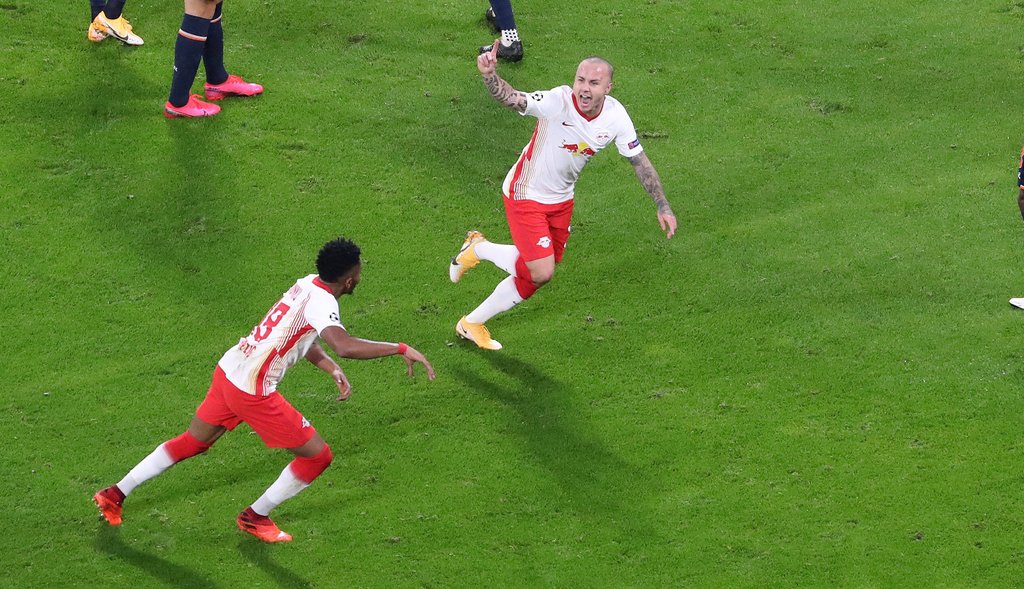 Dank an den Vorbereiter: Angeliño und Christopher Nkunku.