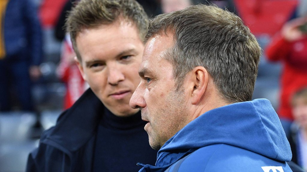 Kennen und schätzen sich: RB-Coach Nagelsmann (l.) und Bayern-Trainer Flick