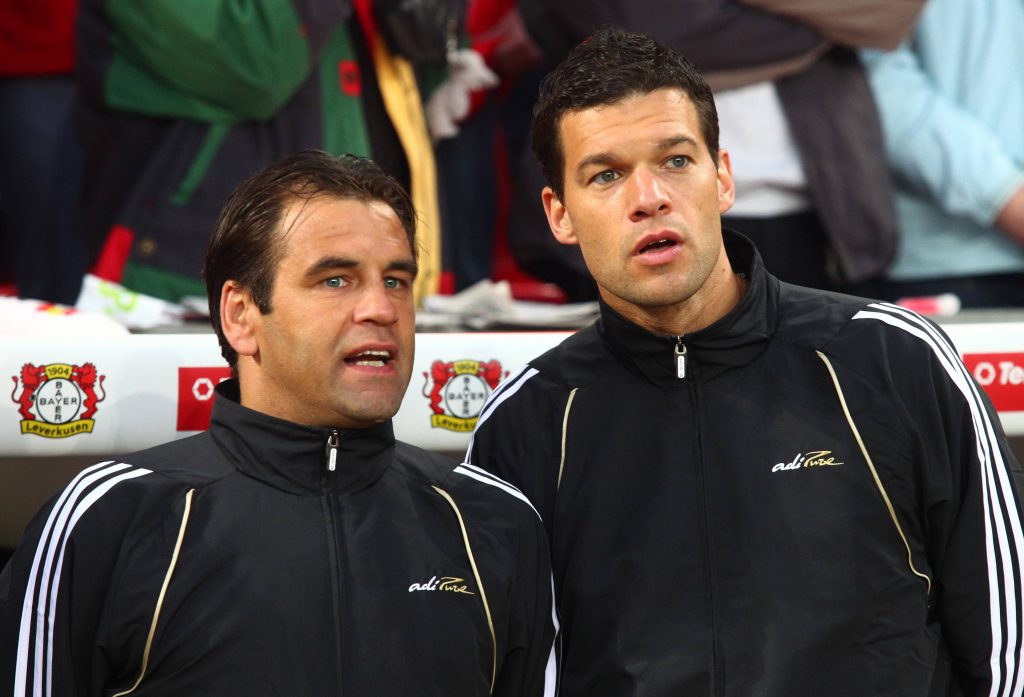 Ulf Kirsten und Michael Ballack zu gemeinsamen zeiten in Leverkusen.
