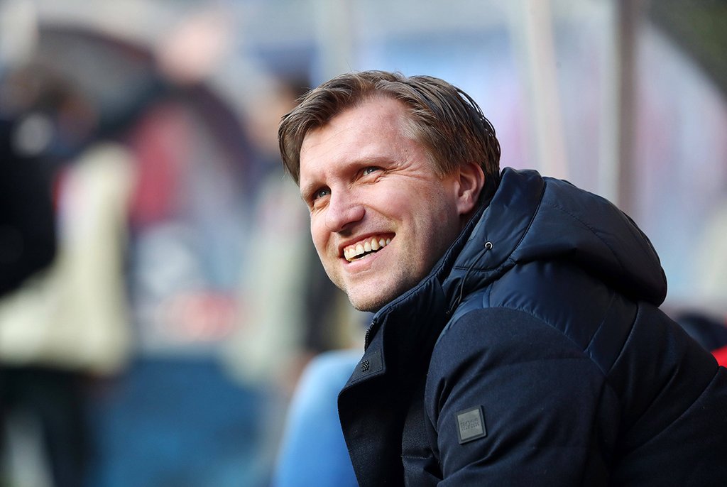 Markus Krösche hat noch keine Anfrage für seinen besten Stürmer bei RB Leipzig Timo Werner vorliegen.