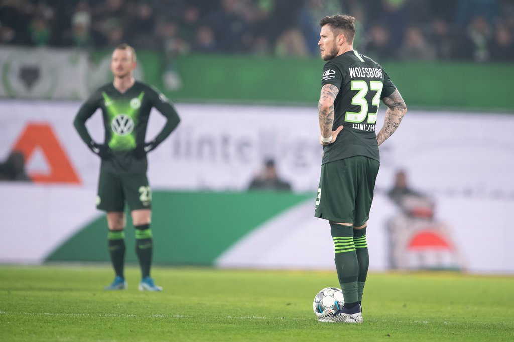VfL-Stürmer Daniel Ginczek (r.) ist gegen Leipzig fraglich.