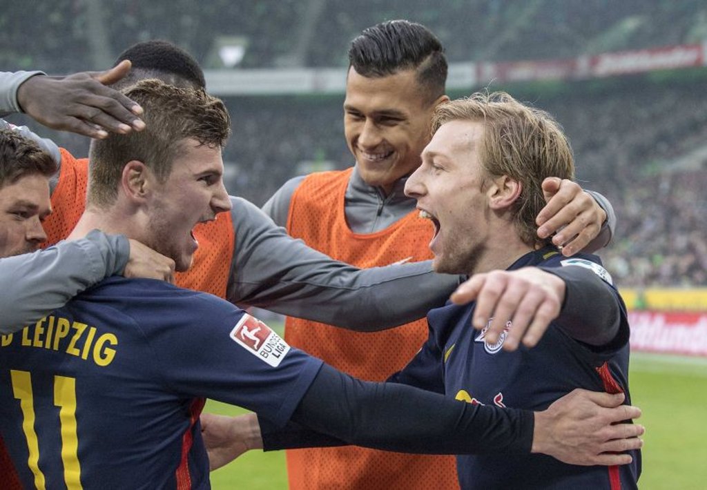 Jubeln immerhin gemeinsam: Timo Werner und Davie Selke.