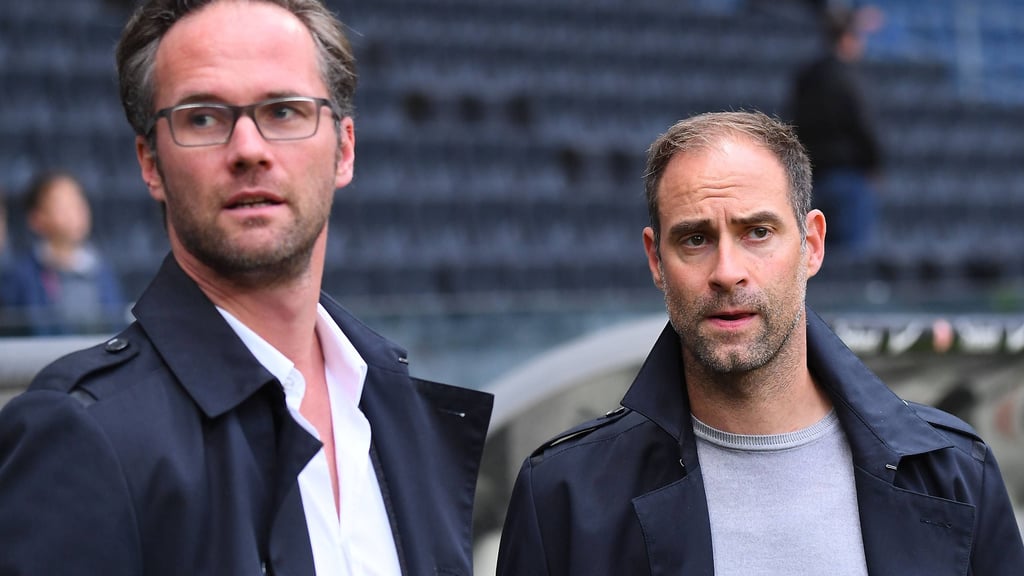 RB-Leitung: Florian Scholz und Oliver Mintzlaff (r.)