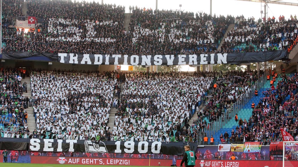 Gladbacher Protest in Leipzig 2017.