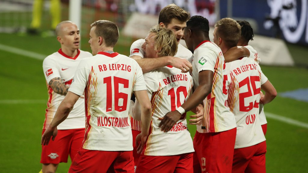 „Die Aufgabe war, Räume zu finden – und zu gewinnen”: Leipziger Jubel gegen Union.