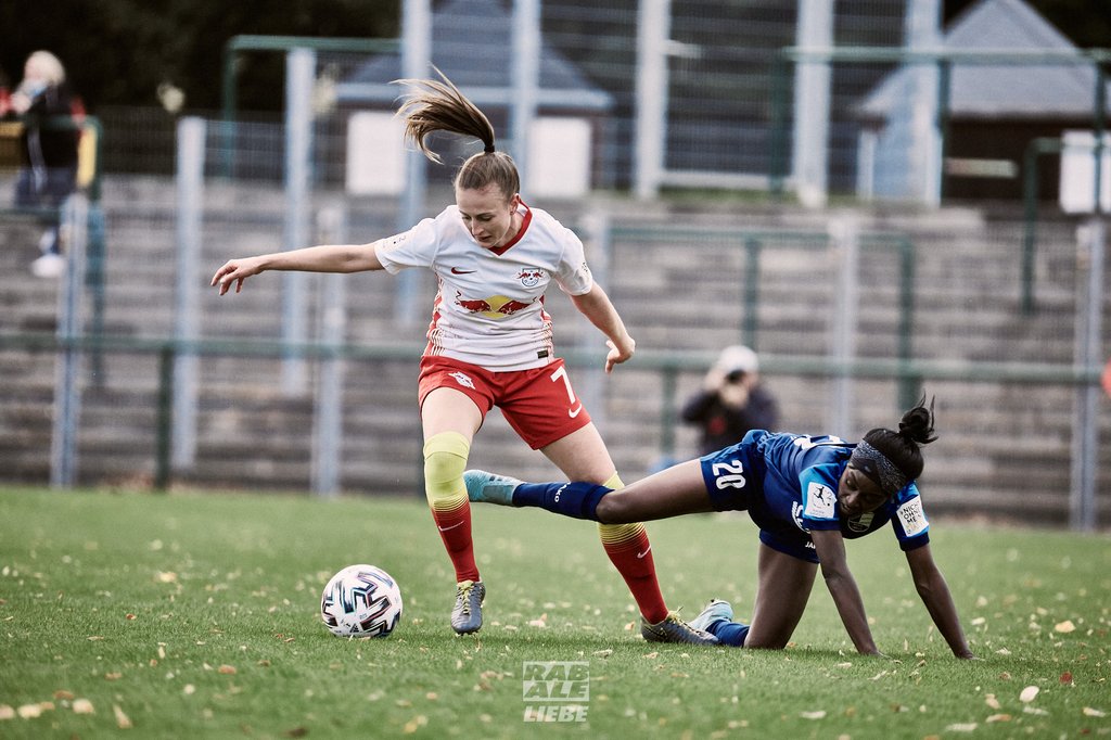 Madlen Frank gehört seit der Gründung 2016 zur Damenmannschaft von RB Leipzig