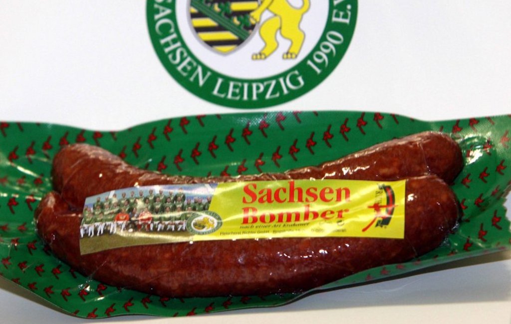 Leipziger Fußball und Wurst: das passt zusammen.