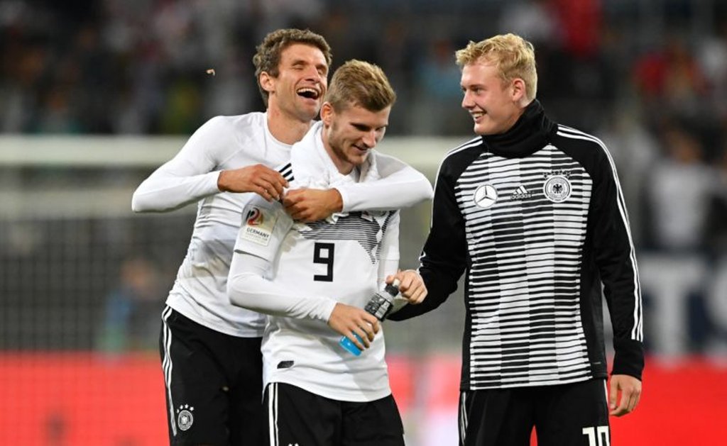 Thomas Müller und Timo Werner spielten gemeinsam für Deutschland.