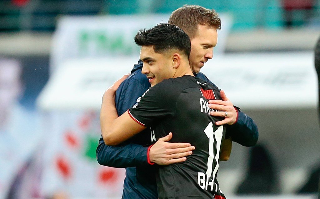 Nadiem Amiri spielt nun in Leverkusen, Julian Nagelsmann trainiert RB Leipzig.