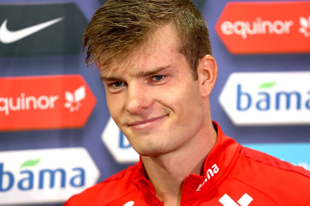 Alexander Sörloth dürfte happy sein, zu RB Leipzig zu wechseln.