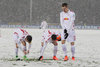 Bei SC Freiburg gegen RB Leipzig ging es nicht immer nur um Fußball, sondern manchmal auch um Schneeschippen.