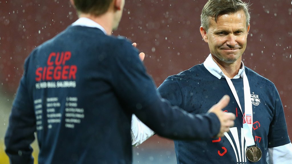 Jesse Marsch holte mir Red Bull Salzburg den Pokal.