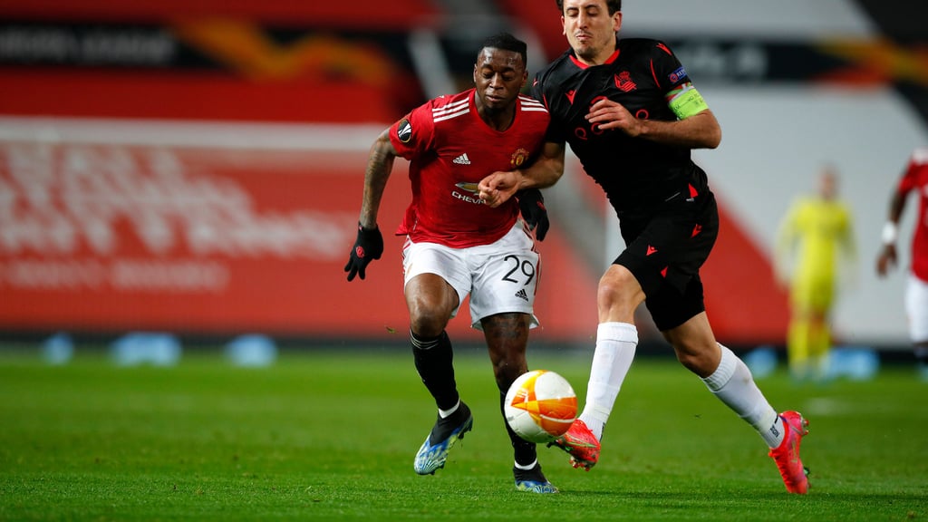 Mikel Oyarzabel gegen Manchester United in der Vorsaison.