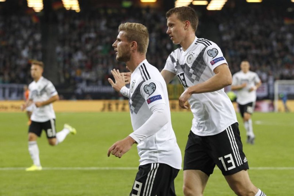 Zwei von drei RB-Startern in Belfasdt: Timo Werner und Lukas Klostermann.