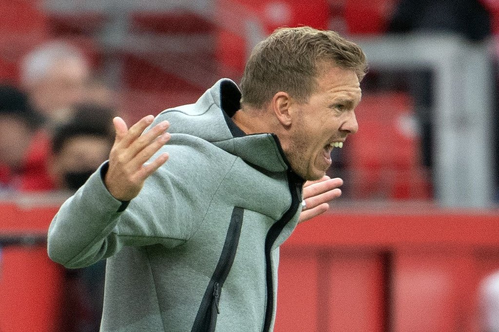 „Es ist nicht in Stein gemeißelt, dass wir Dritter werden”: Julian Nagelsmann.