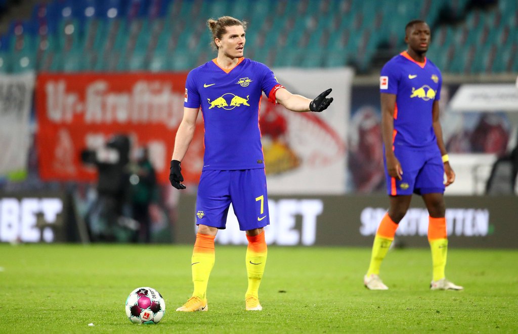 Sabitzer und Konaté könnten beide zum FC Liverpool wechseln.