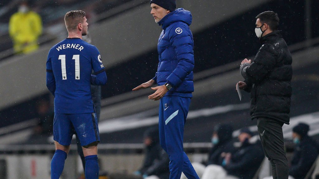 Coach und Zögling: Timo Werner hört auf Thomas Tuchel (r.)
