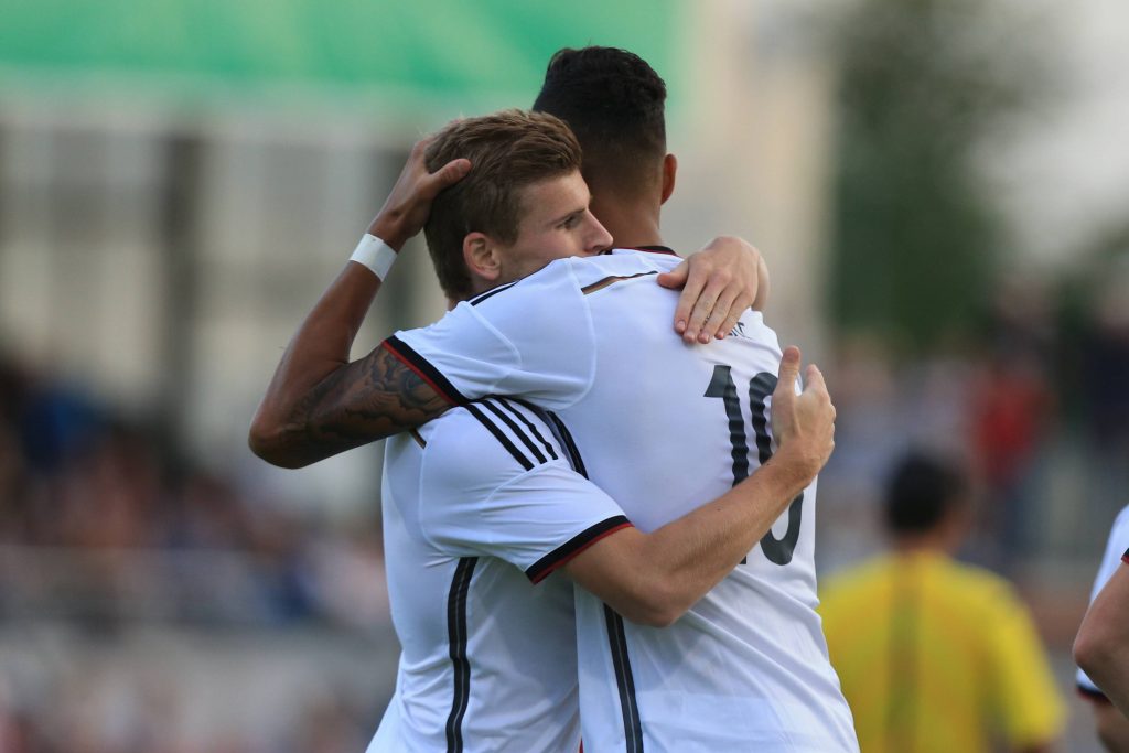 Wollen auch im DFB-Trikot miteinander jubeln: Davie Selke und Timo Werner.