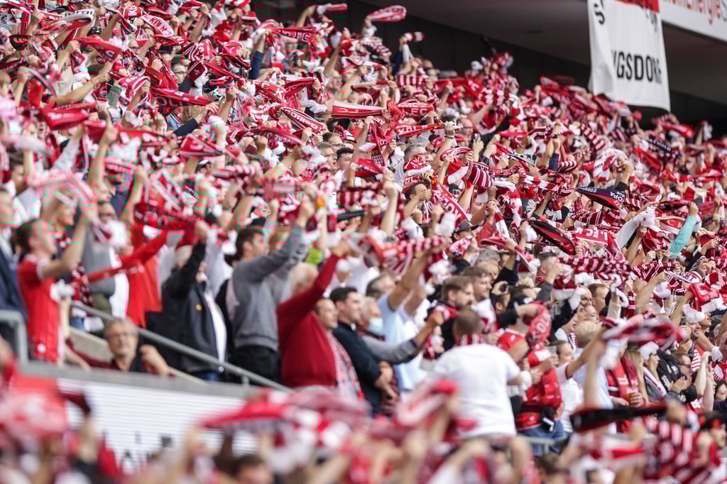 So sah die Südkurve des 1. FC Kölns beim 3:2-Sieg gegen den VfL Bochum aus.