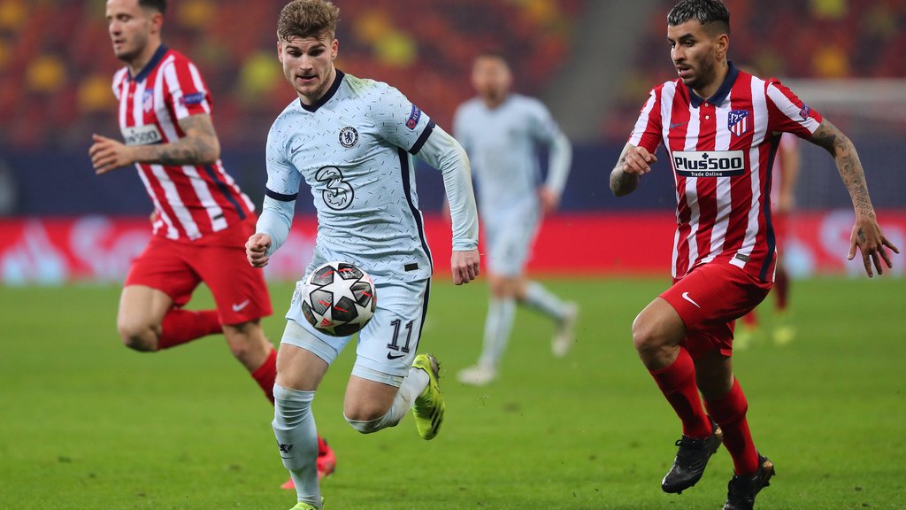 Timo Werner beim 1:0-Sieg des FC Chelsea gegen Atlético Madrid in der Champions League.