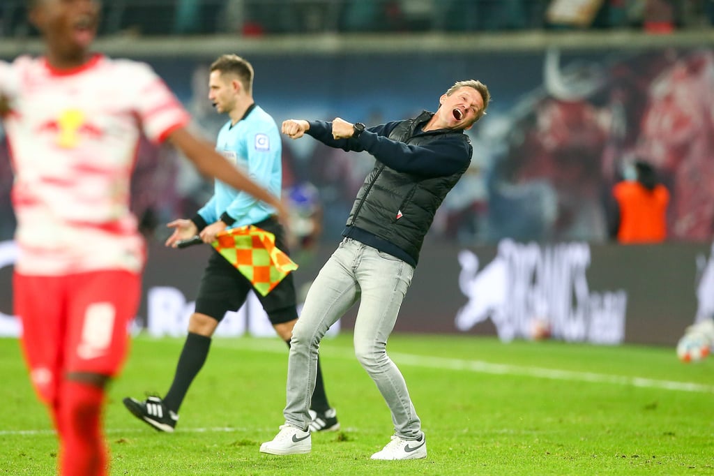 „Wir haben in unserem Prozess einen großen Sieg gebraucht”: Jesse Marsch feiert den Sieg von RB Leipzig gegen den BVB.