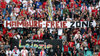 „Hamburg-freie Zone”: Einige RB-Fans plakatieren gegen den neuen Fanbeauftragten Timm Merten, der zuvor HSV-Fan war
