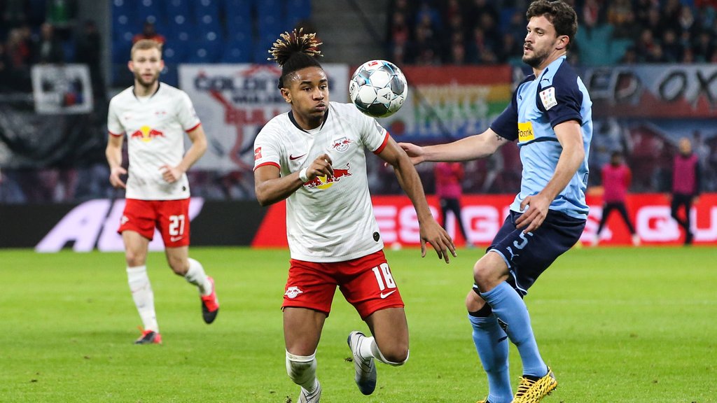 RB-Stratege Christopher Nkunku beim 2:2 in Mönchengladbach im Februar.