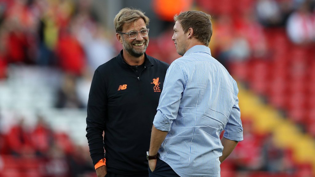 „Tolle Mannschaft, tolle Entwicklungsmöglichkeiten und gleichzeitig kein außerirdischer Druck”: Jürgen Klopp über Julian Nagelsmanns Entscheidung, zu RB Leipzig zu wechseln.