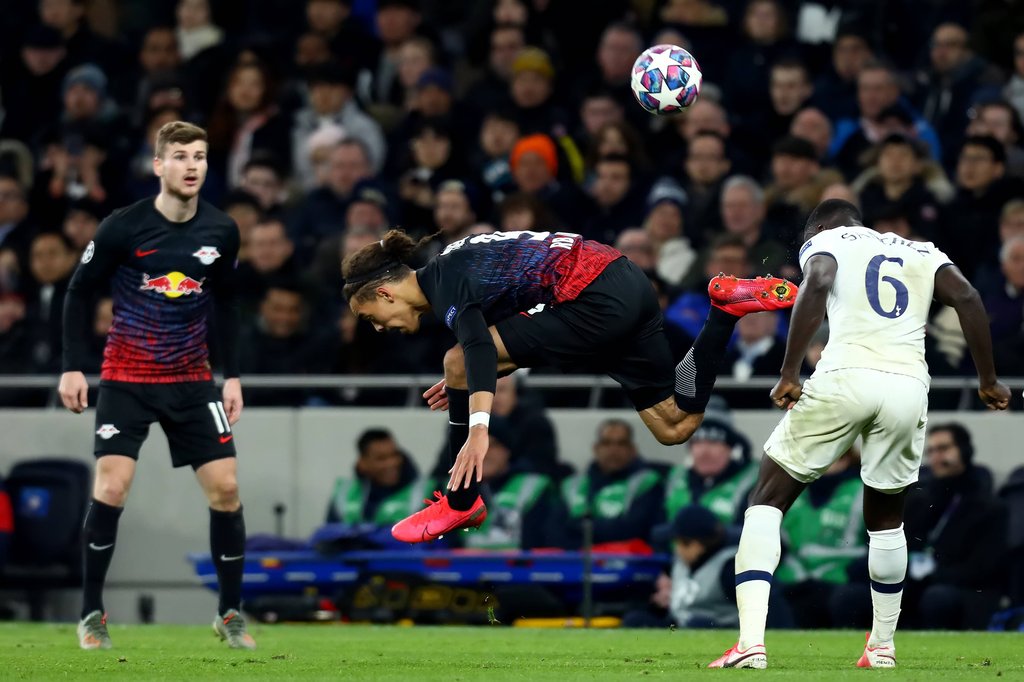Weitgehend Kontrolle: Yussuf Poulsen und Timo Werner (l.)