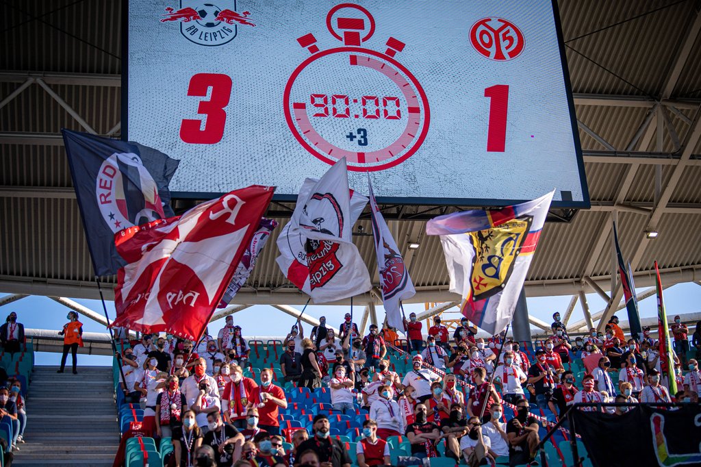 RB Leipzig siegte am 1. Spieltag, damals noch vor Publikum, 3:1 gegen Mainz 05.