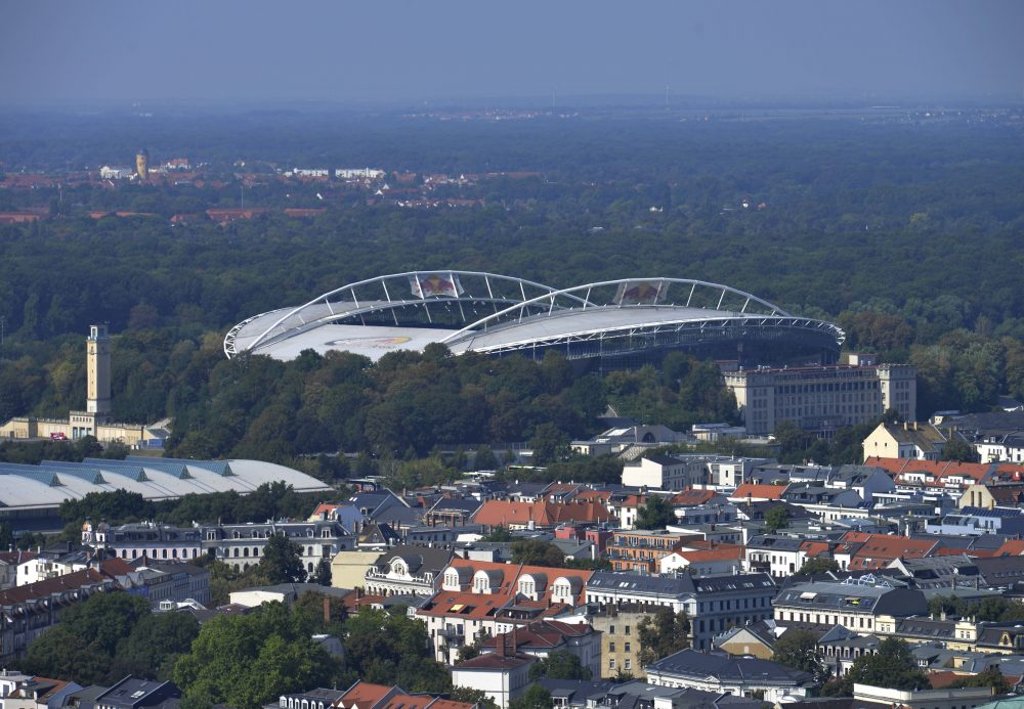 Die Red Bull Arena zu Leipzig. 