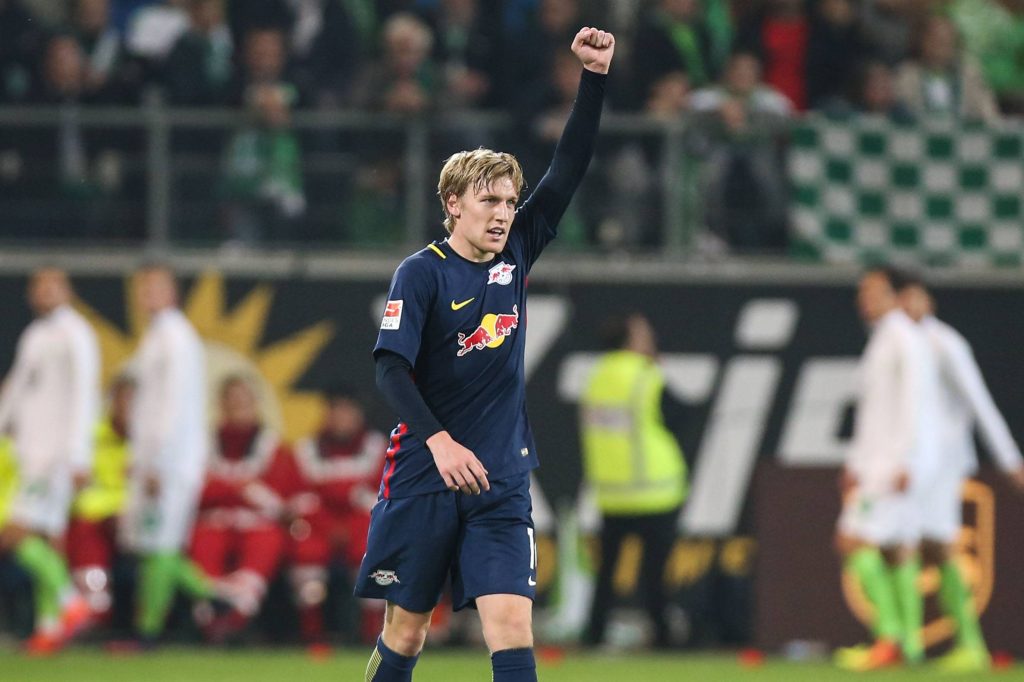 Emil Forsberg, RB- Matchwinner in Wolfsburg.