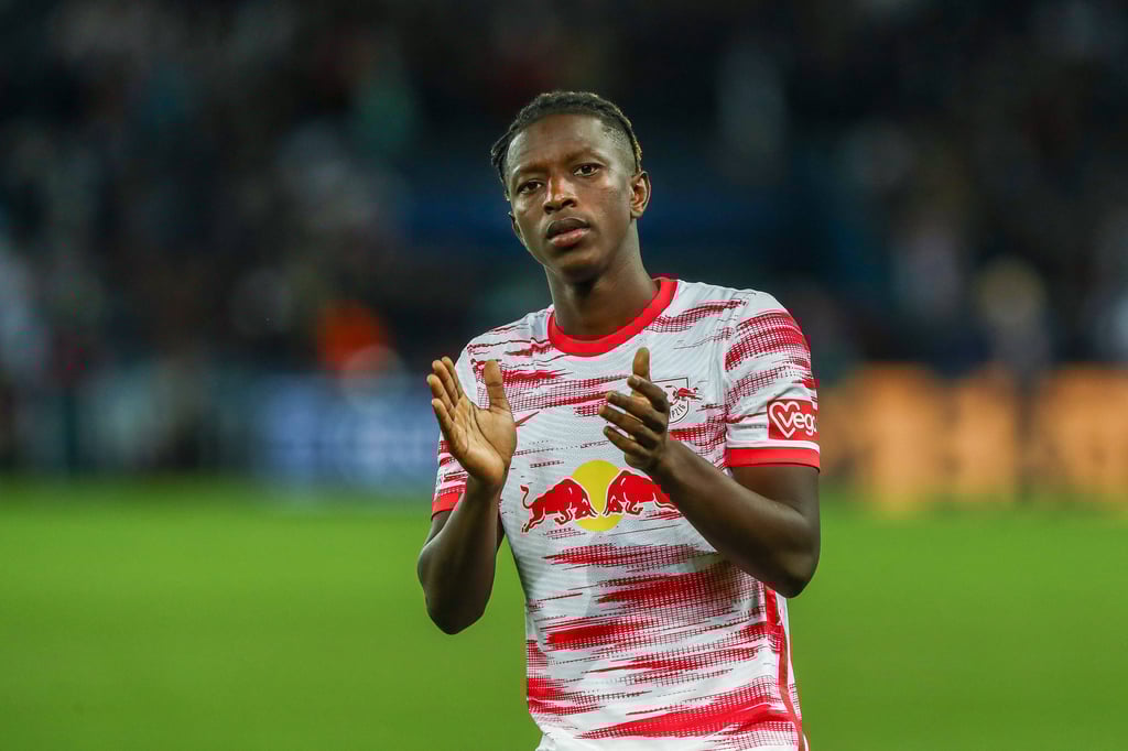 Amadou Haidara (RB Leipzig, 08) nach dem Spiel, FRA, Paris Saint-Germain / PSG vs. RB Leipzig, UEFA Champions League - G