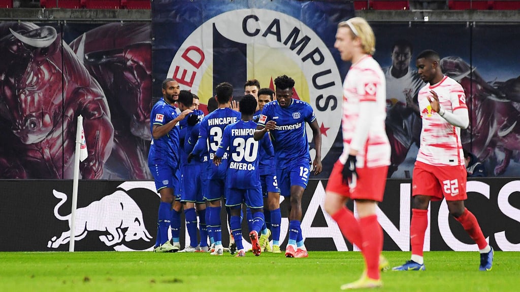 Leverkusen jubelt, RB Leipzig kommt einfach nicht von der Stelle.