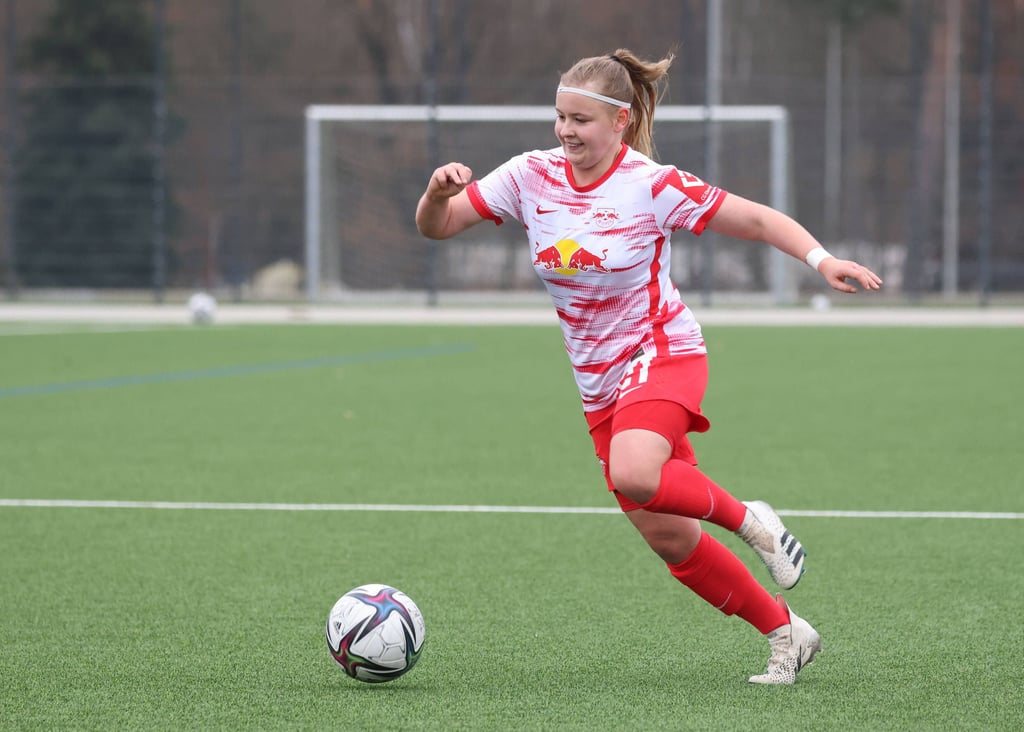 RB Leipzigs Vanessa Fudalla beim Auswärtsspiel gegen den 1. FC Nürnberg am 10. Spieltag.