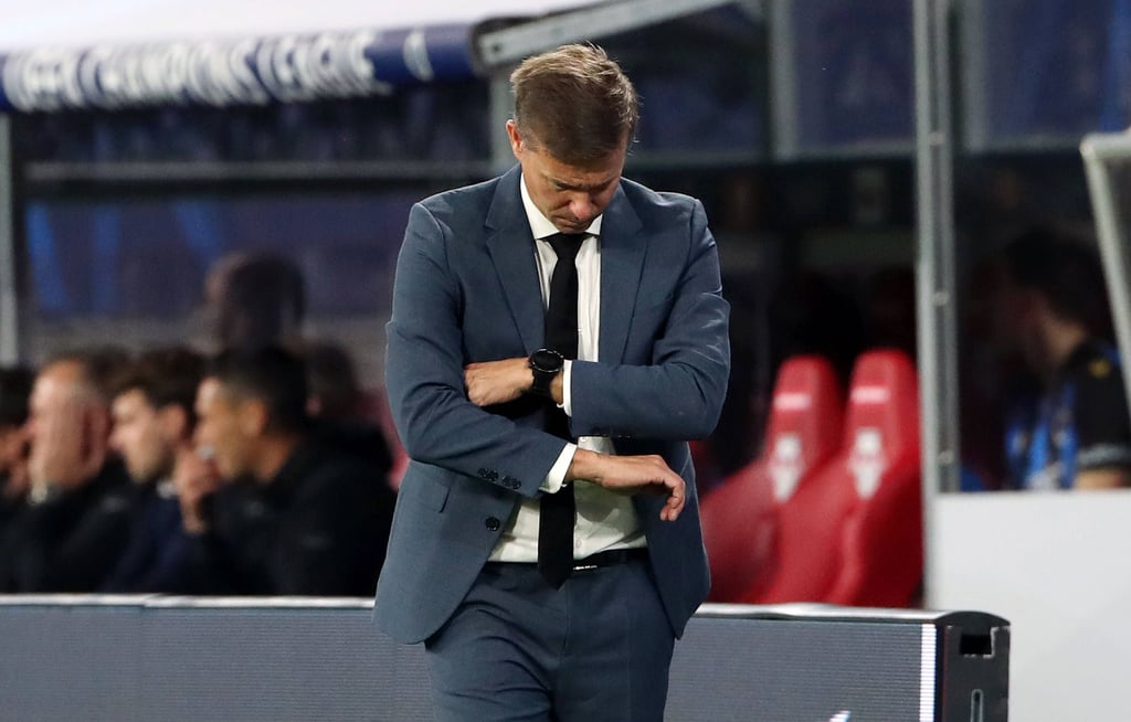 Ein Spiegelbild der Saison: Trainer Jesse Marsch nach der 1:2-Niederlage gegen den FC Brügge im September enttäuscht.