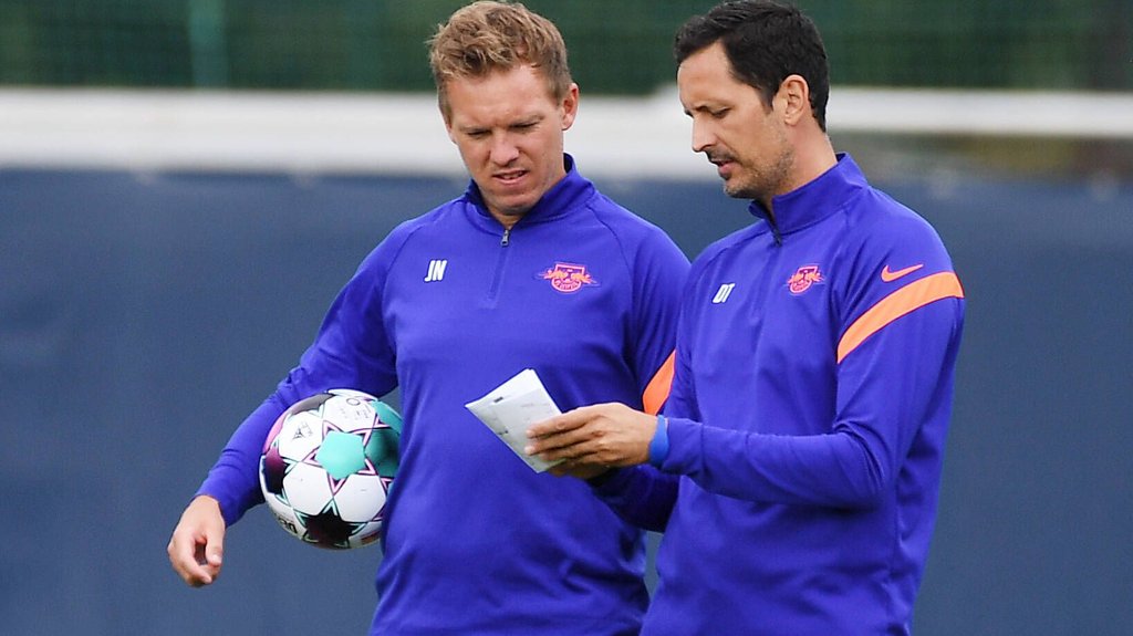 Spezialist für die Standards: Dino Toppmöller und Julian Nagelsmann (l.)