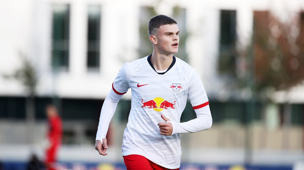 Fabrice Hartmann schoss für die U19 von RB Leipzig gleich drei Tore.