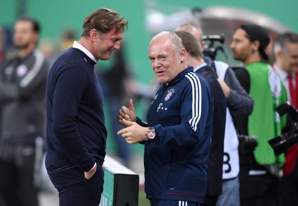 Ralph Hasehüttl mit Hermann Gerland.
