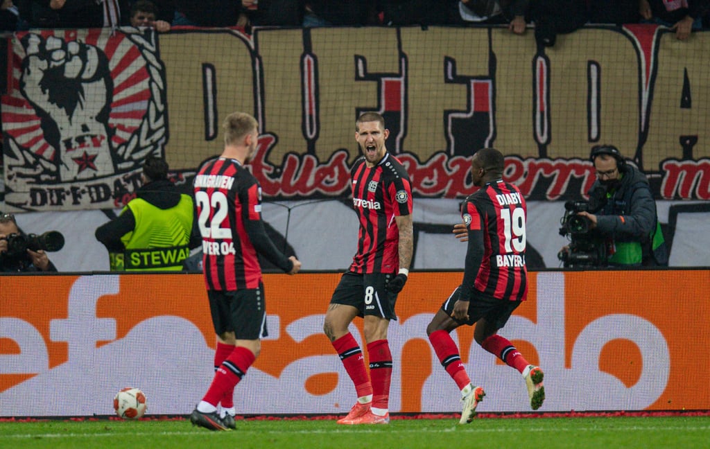Zwei Tore gegen Celtic in der Europa League: Robert Andrich (Mitte)