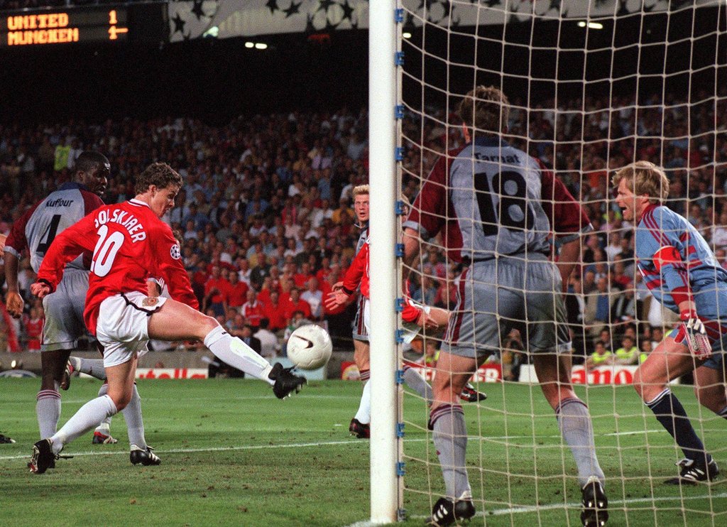Mitten ins Herz: Ole Gunnar Solskjaer traf 1999 in der Nachspielzeit im Champions-League-Finale gegen den FC Bayern.