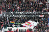 RB-Fans solidarisieren sich beim Spiel zwischen RB Leipzig und Hoffenheim mit den RainbowBulls.