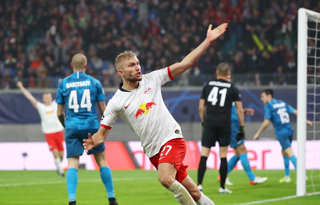 „Das erste Champions-League-Tor ist etwas ganz Besonderes”: Konrad Laimer nach seinem 1:1 gegen Zenit St. Petersburg.