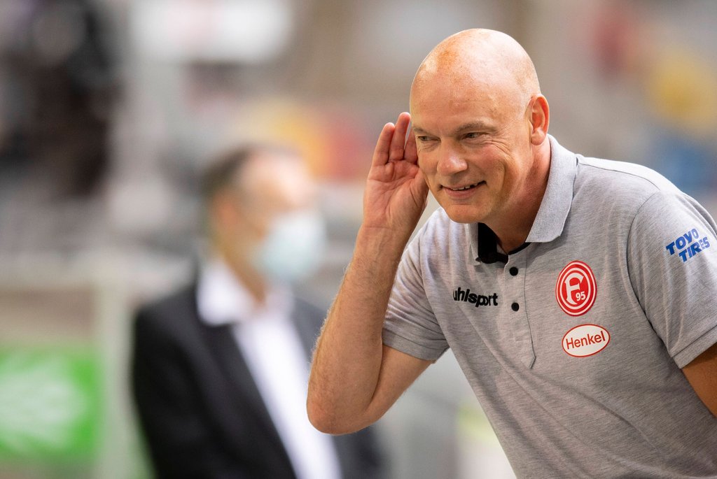 „Es ist David gegen Goliath”: Uwe Rösler vor der Partie zwischen RB Leipzig und Fortuna Düsseldorf.