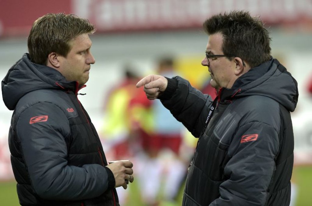 Markus Krösche und Martin Hornberger in gemeinsamen Paderborner Tagen.