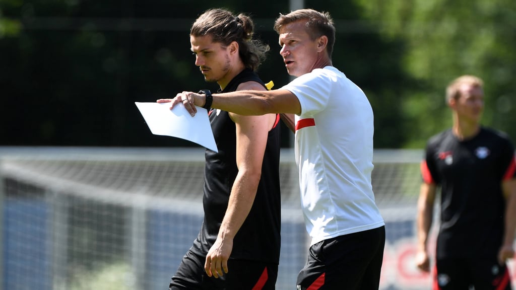 Wo möchtest du hin? RB-Trainer Marsch im Gespräch mit Kapitän Marcel Sabitzer