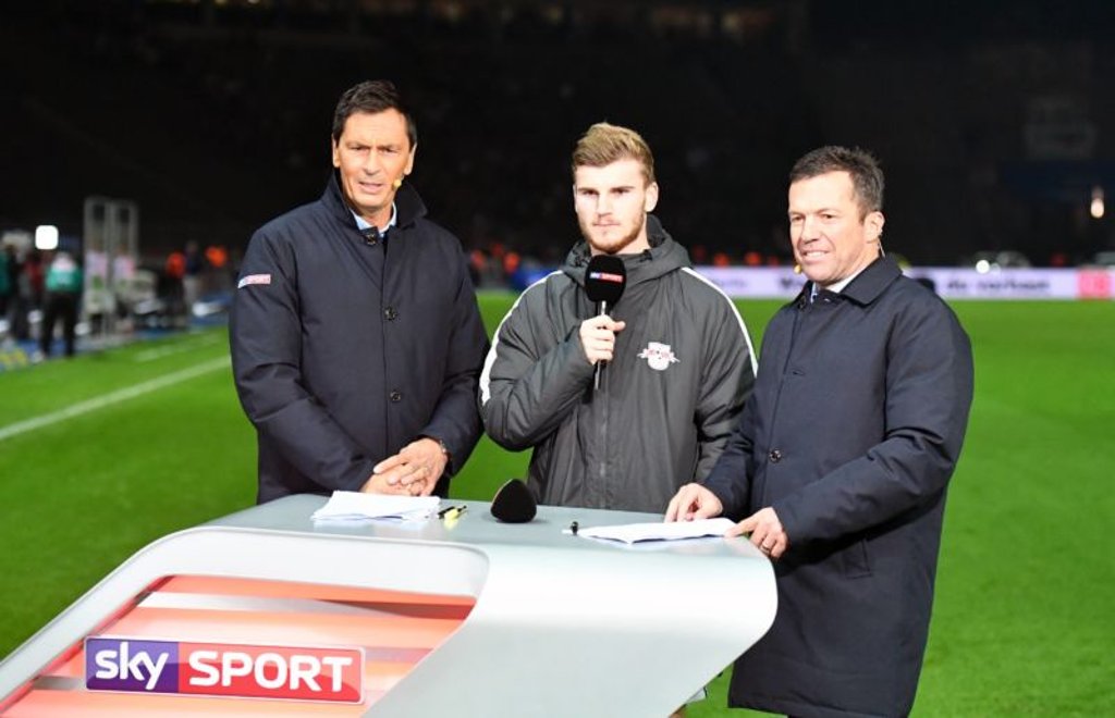 Lothar Matthäus sieht Timo Werners Zukunft in einer Bayern-Jacke am Sky-Tisch.