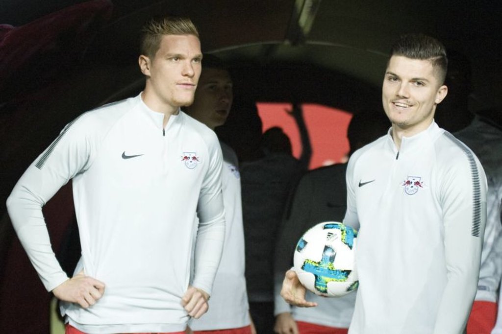 Schuften am Comeback: Marcel Halstenberg und Marcel Sabitzer.